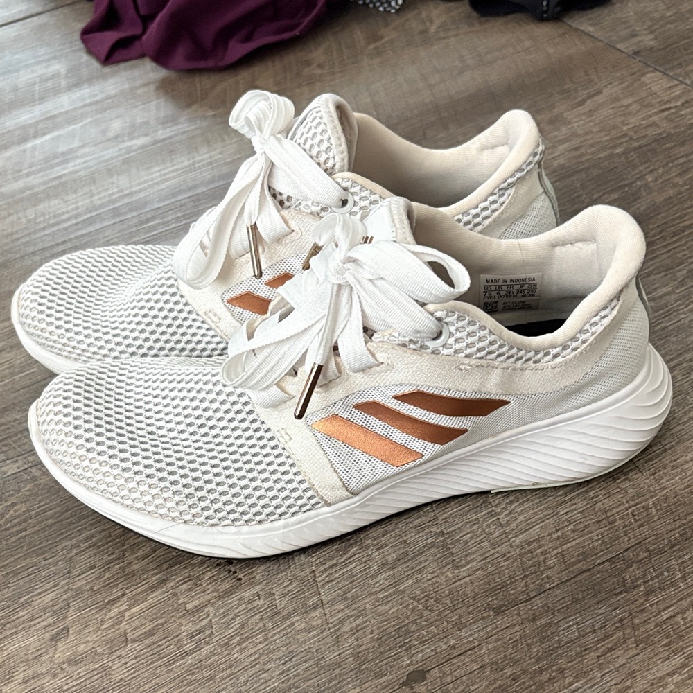 Adidas Women's Cream and Copper Sneakers